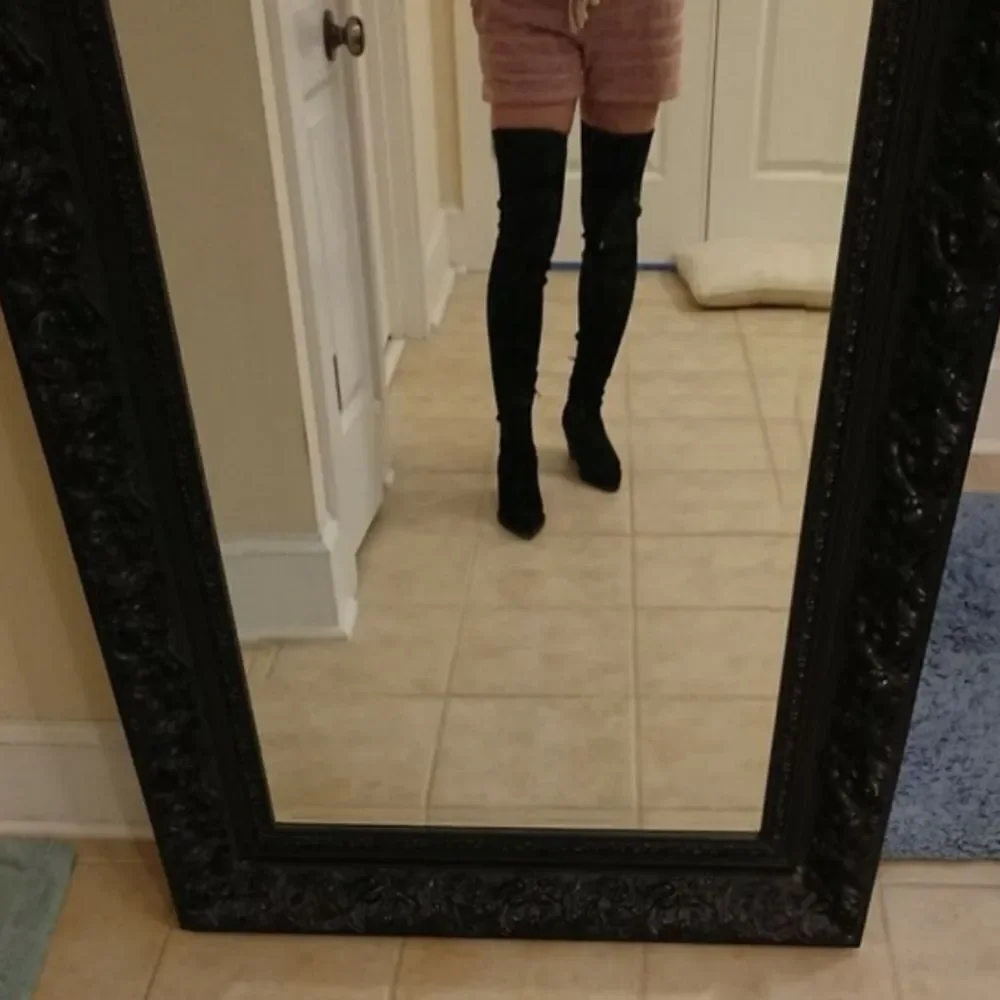 Dolce Vita suede over the knee boots in black size 37.5